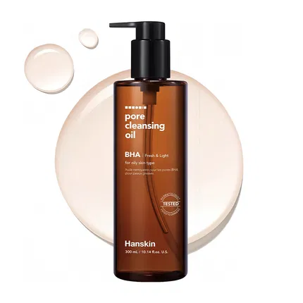 韩国HANSKIN韩斯清 毛孔卸妆油BHA 油性肌版 300ml