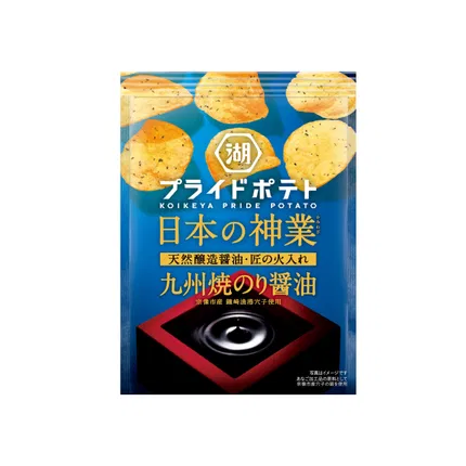 日本KOIKEYA湖池屋 九州烧海苔酱油味薯片 52g