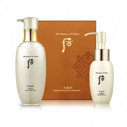 韩国Whoo后 天气丹花献光彩洁肤露套盒 200ml+50ml