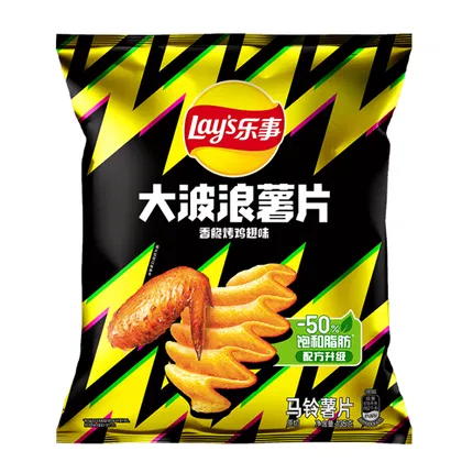 乐事 大波浪薯片 香脆烤鸡翅味 135g