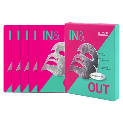 韩国BIVID 洁净毛孔面膜 5片