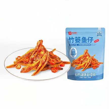 良品铺子 竹篓鱼仔 香辣味 105g 内含13包