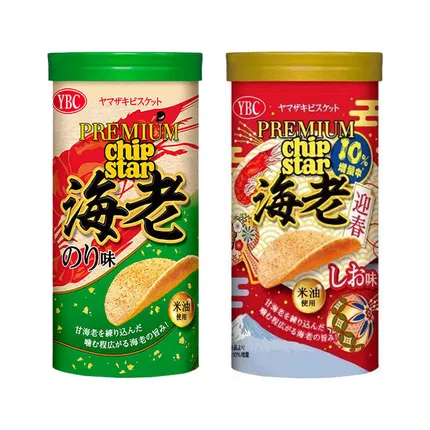 日本YBC Chip Star 海老洋芋片 45g 2味选