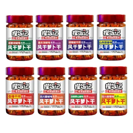 撵饭记 风干萝卜干 218g 多味选