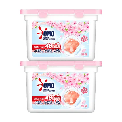 【2盒】OMO奥妙 香柔洗衣凝珠 桃桃春日香 50颗*2盒
