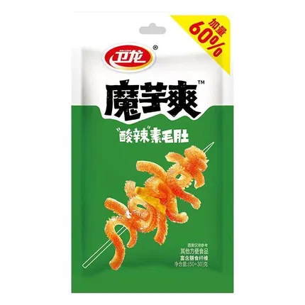 卫龙 魔芋爽 酸辣素毛肚 50g 内含独立小包