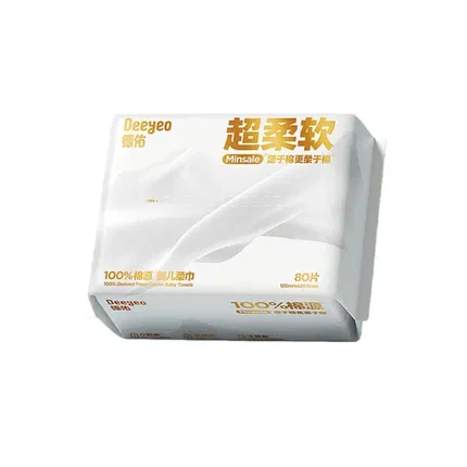 德佑 100%棉源婴儿柔巾 120*200mm 80抽
