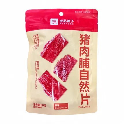 良品铺子 猪肉脯自然片 原味 80g