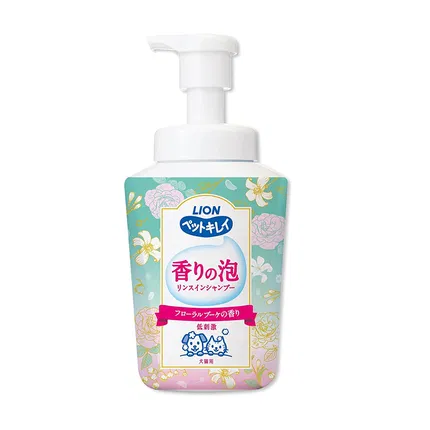 日本LION狮王 低刺激泡沫沐浴露 猫犬通用 花香型 500ml