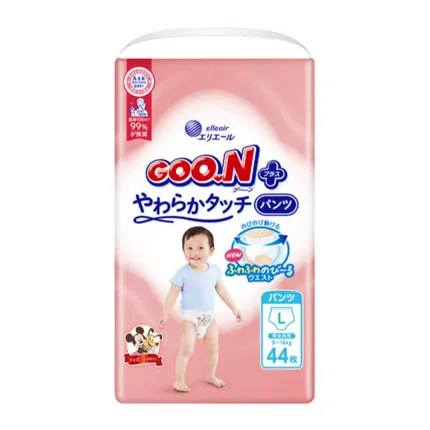 日本大王 elleair爱璐儿 GOO.N 敏感肌拉拉裤 L码 9-14kg 44枚入