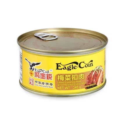鹰金钱 梅菜扣肉罐头 340g