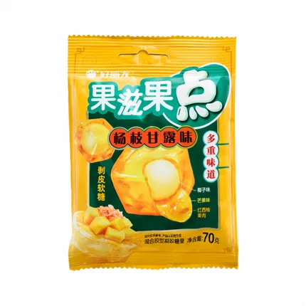 保质期2026-07-04 | ORION好丽友 果滋果点 杨枝甘露味软糖 70g