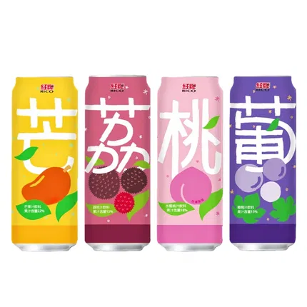 台湾RICO红牌 果汁饮料系列 490ml 多味选