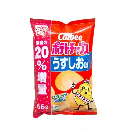 日本Calbee卡乐比 薯片 淡盐味 66g