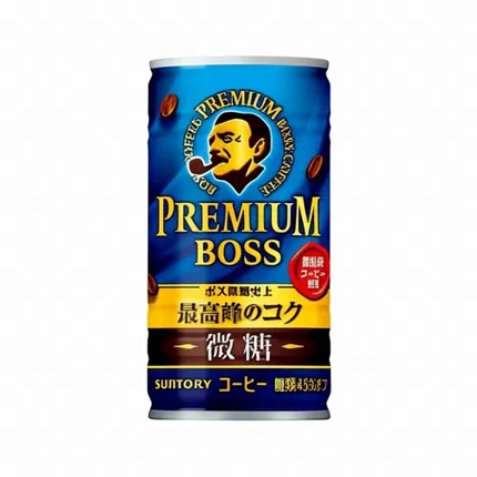 日本SUNTORY三得利 BOSS PREMIUM 深煎香浓咖啡 微糖 185g