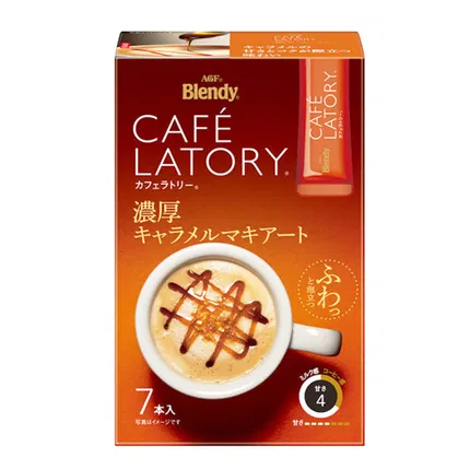 日本AGF Blendy CAFE LATORY 浓厚焦糖玛奇朵 7条