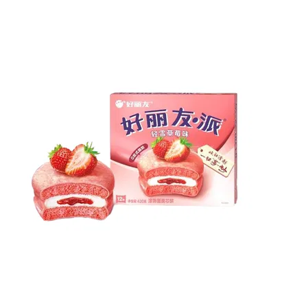 ORION好丽友 派 轻雪草莓味 内含12枚