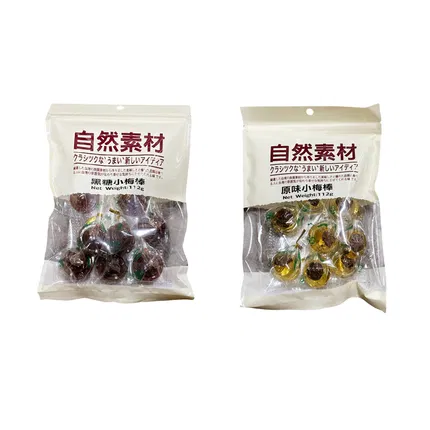 自然素材 小梅棒棒糖 112g 2味选