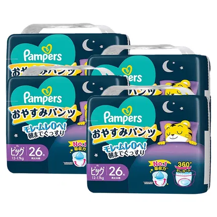 【4包】日本Pampers帮宝适 巧虎夜用安睡拉拉裤 多款选