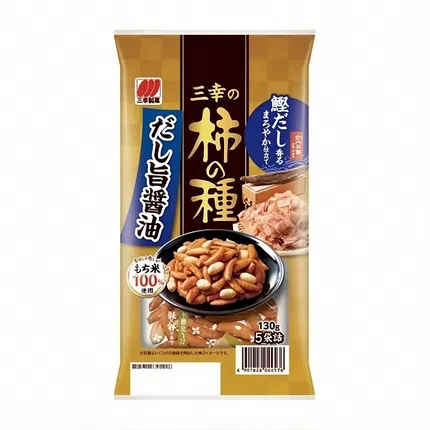日本SANKO三幸制菓 柿之种米果 酱油味 130g 内含5袋