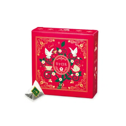 【圣诞限定】日本LUPICIA Carol 草莓香草香玫瑰红茶 TB5516 茶包 内含10包