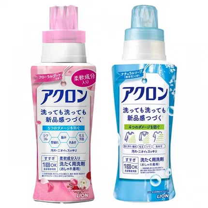 日本LION狮王 Acron 防缩防皱洗衣液 450ml 2款选