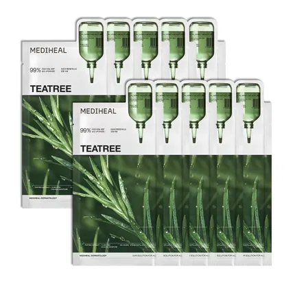 韩国MEDIHEAL美迪惠尔 精华精粹系列 茶树舒缓维稳面膜 10片