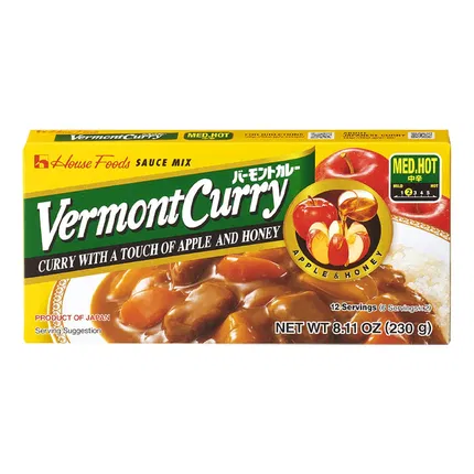 日本HOUSE好侍 Vermont佛蒙特 咖喱块 中辛 230g