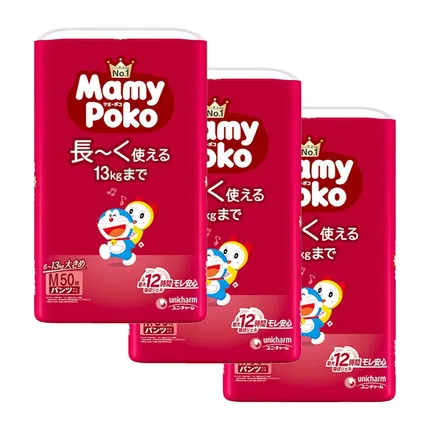 【多包】日本UNICHARM尤妮佳 Mamy Poko 机器猫系列 拉拉裤 多款选