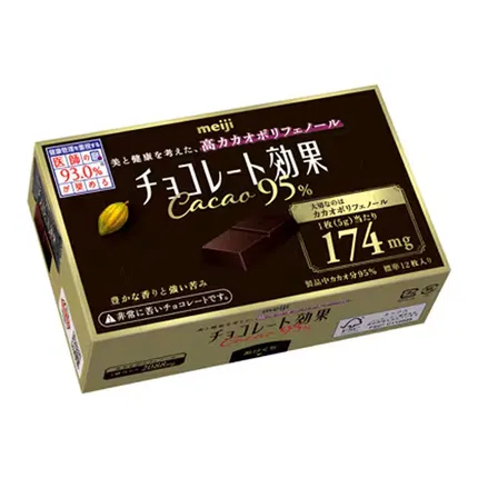 日本MEIJI明治 CACAO 95%黑巧克力 5g*12枚