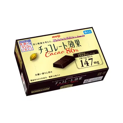 日本MEIJI明治 CACAO 86%黑巧克力 5g*12枚