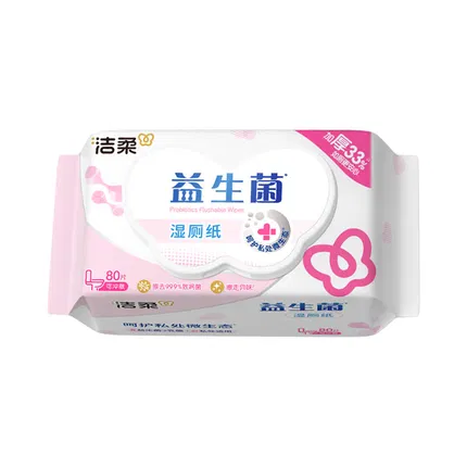 洁柔 面子 益生菌湿厕纸 200*150mm 80片