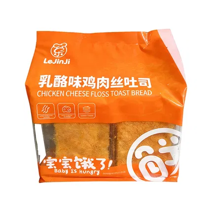 乐锦记 乳酪味鸡肉丝吐司 420g 内含独立小包