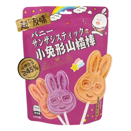 超友味 小兔形山楂棒 105g 内含10只
