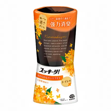 日本EARTH安速 倒置卫生间除臭芳香剂 金木樨香 400ml