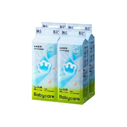 【4包】Babycare  Air系列 Air Pro超薄纸尿裤 XL码 12-17kg 36片*4包
