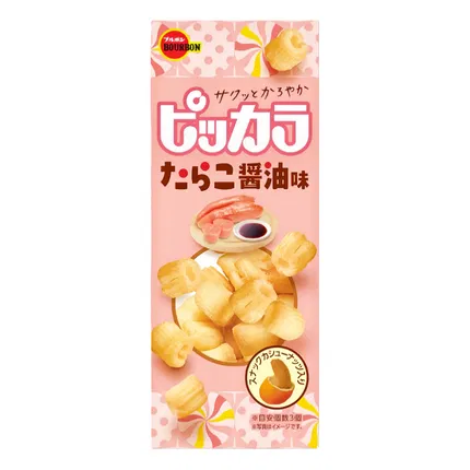 日本BOURBON波路梦 鳕鱼子酱油味米果 42g