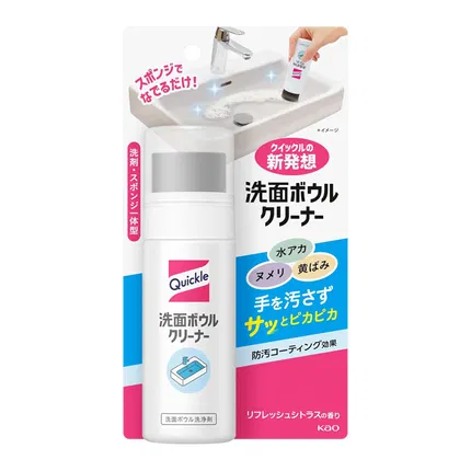 日本KAO花王 Quickle 盥洗池台面清洁擦 清新柑橘香 100ml