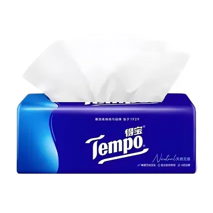 Tempo得宝 经典软抽面巾纸 90抽