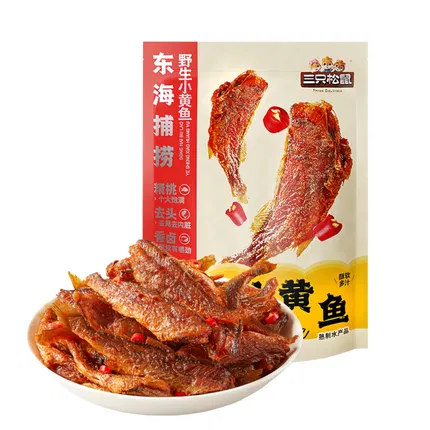 三只松鼠 香辣小黄鱼 108g 内含独立小包