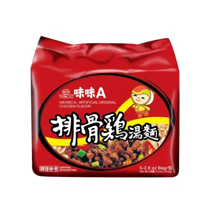 台湾味丹 味味A 排骨鸡汤面 82g*5包