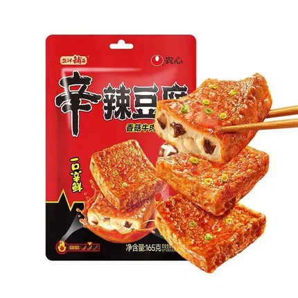 盐津铺子 x 农心 辛辣豆腐 香菇牛肉味 165g 内含独立小包