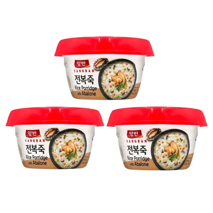 【3盒】韩国DONGWON东远 速食鲍鱼粥 微波炉即食 287.5g*3盒