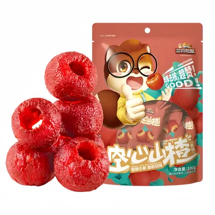 三只松鼠 酸甜蜜饯系列 空心山楂 100g 内含独立小包