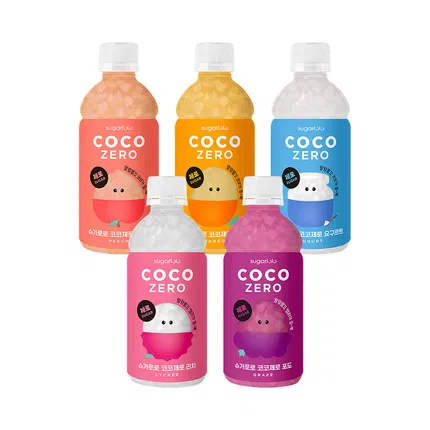 韩国Sugarlolo COCO ZERO 椰果饮料 340ml 多味选