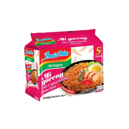 印尼INDOMIE营多 捞面 香辣味 80g*5包