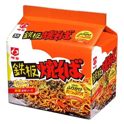 日本MYOJO明星 铁板烧荞麦面 109g*5包