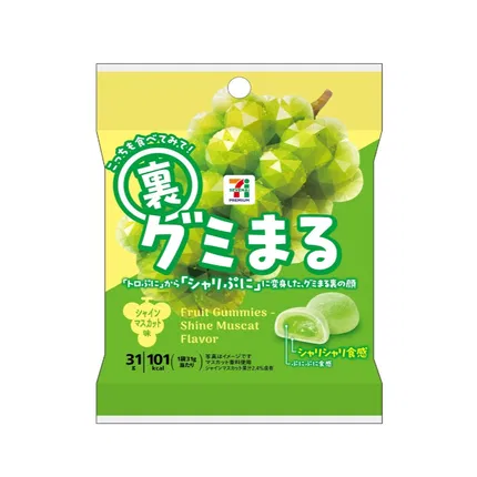 日本7-11 双层夹心软糖 麝香葡萄味 31g